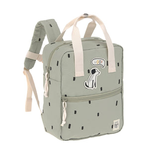 Lässig Mini Square Backpack - Happy Prints light olive