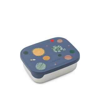 Liewood Arthur printed lunchbox - Universe Classic navy