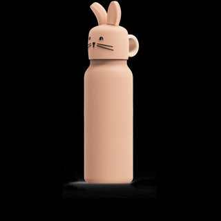 Liewood Falk Water Bottle With Rabbit Lid 350 ml - Pale tuscany