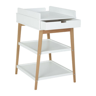 Quax Luiertafel Hip met lade - Wit naturel