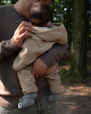 Lodger Babypak Teddy Skier Fleece - Beige