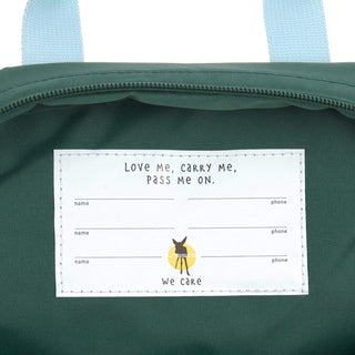 Lässig Mini Square Backpack - Little Gang Lemon dark green