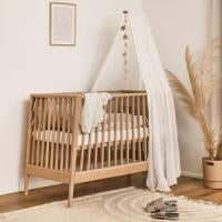 Leander Linea baby bed - eik