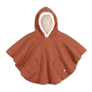 Bemini Reisponcho 9-36m Brick PADY QUILTED + TEDDY