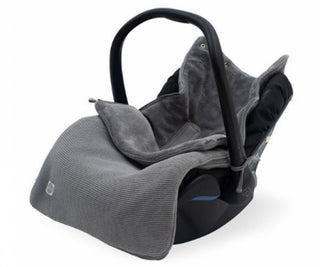 Jollein Voetenzak groep 0+ 3/5 punts Basic knit stone grey