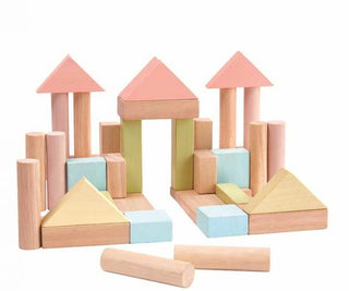 Plan Toys 40 blokken - Pastel