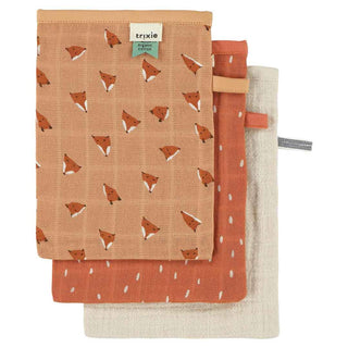 Trixie tetra washandjes 3-pack mix - Fierce Fox