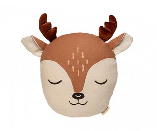 Nobodinoz Deer cushion - sienna brown