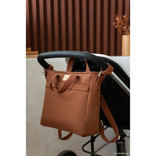 Nobodinoz Baby on the go waterproof changing backpack • clay brown