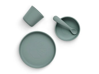 Jollein eetset siliconen - Ash Green
