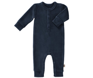 Fresk Pyjama zonder voet - Indigo Velours - 0-3m