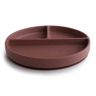 Mushie Silicone plate - Woodchuck