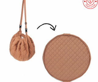 Play & Go Tawny brown organic babymat/opbergzak