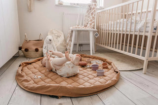 Play & Go Tawny brown organic babymat/opbergzak