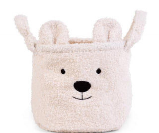 Childhome Opbergmand - 25x20x20 Cm - Teddy - Ecru
