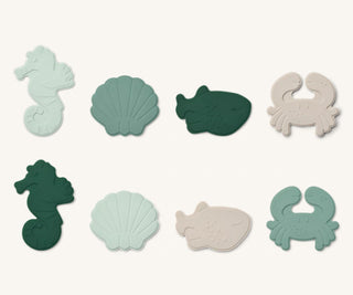 Liewood Paola mini bath math 8-pack - Sea creature Peppermint multi mix