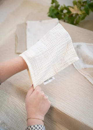 Baby's only Washandje Tender beige linen - 3-pack