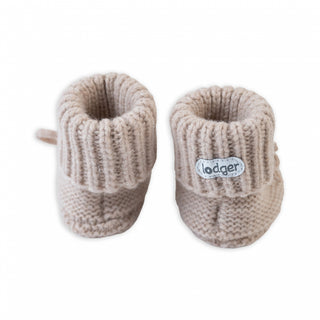 Lodger Babyslofjes Merino wol - Beige