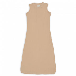 Lodger Dunne slaapzak Hopper Sleeveless Seersucker Beige