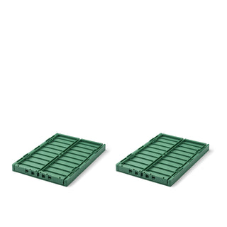 Liewood Weston Medium Storage Box 2-Pack - Dusty ivy