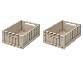 Liewood Weston Medium Storage Box 2-Pack - Sandy