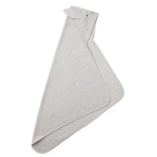 Liewood Albert Rabbit Hooded towel - Rabbit dumbo grey
