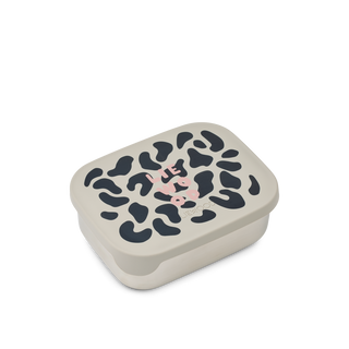Liewood Arthur printed lunchbox Mega leo Mist
