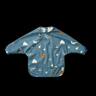 Liewood Merle Printed Cape Bib - Arctic Sea Ocean view