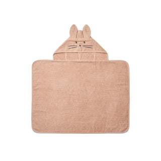 Liewood Vilas Rabbit Baby Hooded Towel - Pale tuscany