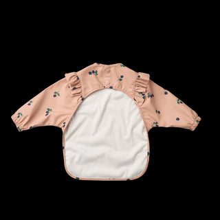 Liewood Merle Ruffle Cape Bib - Berry Pale Tuscany