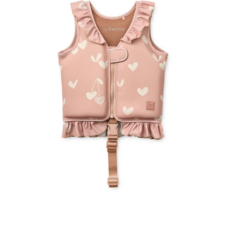 Liewood Dove Swim Vest w Frill - Sweethearts Pale tuscany
