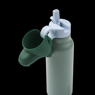 Liewood Falk Water Bottle With Crocodile Lid 350 ml - Peppermint Garden green