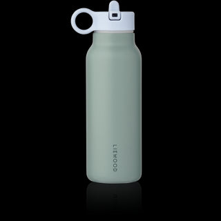 Liewood Falk Water Bottle With Crocodile Lid 350 ml - Peppermint Garden green