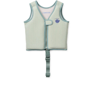Liewood Dove Seersucker Swim Vest - Y/D stripe Riverside Peppermint Sandy