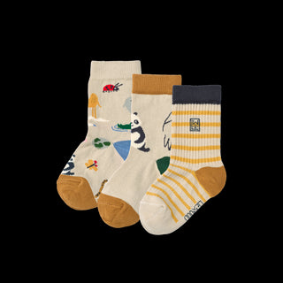 Liewood Silas Socks 3 Pack - Around the world Sandy