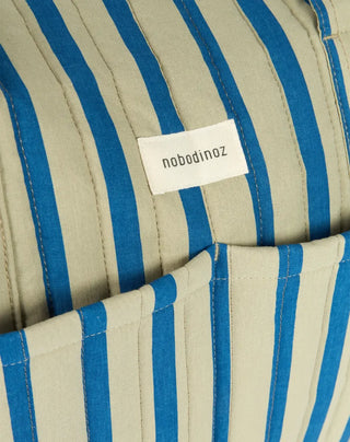 Nobodinoz Stroller bag Stories Limited edition green blue stripes