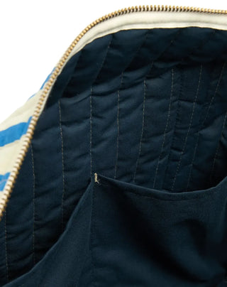 Nobodinoz Stroller bag Stories Limited edition green blue stripes