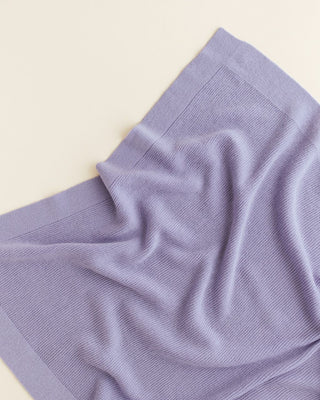 Hvid Blanket Gust - Lilac