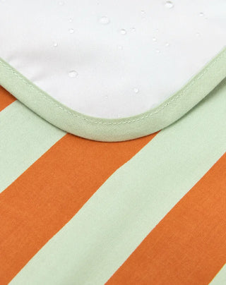 Nobodinoz  Changing pad Stories Limited edition green orange stripes