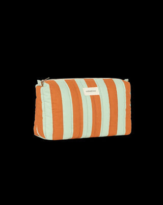 Nobodinoz  Toiletry case Stories Limited edition green orange stripes