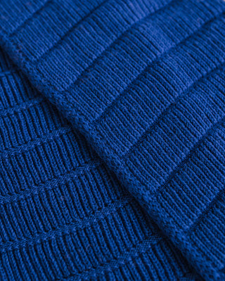 Hvid scarf Jacobino - cobalt blue