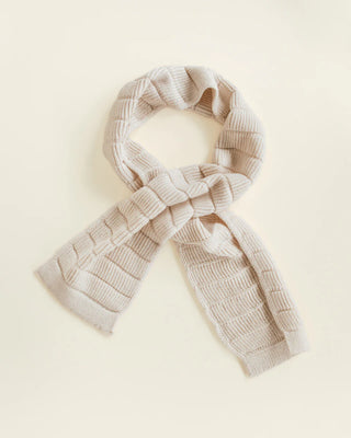 Hvid scarf Jacobino - cream