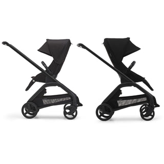 Bugaboo Dragonfly kinderwagen met wieg en stoel complete black + cupholder + seatliner showroommodel