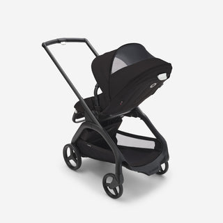 Bugaboo Dragonfly kinderwagen met wieg en stoel complete black + cupholder + seatliner showroommodel