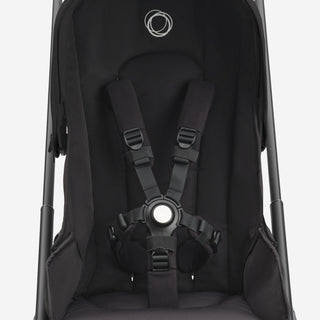 Bugaboo Dragonfly kinderwagen met wieg en stoel complete black + cupholder + seatliner showroommodel