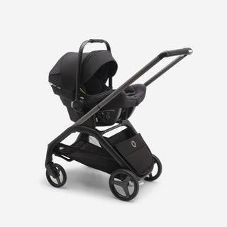 Bugaboo Dragonfly kinderwagen met wieg en stoel complete black + cupholder + seatliner showroommodel
