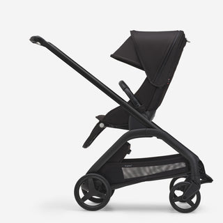 Bugaboo Dragonfly kinderwagen met wieg en stoel complete black + cupholder + seatliner showroommodel