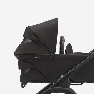 Bugaboo Dragonfly kinderwagen met wieg en stoel complete black + cupholder + seatliner showroommodel