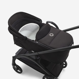 Bugaboo Dragonfly kinderwagen met wieg en stoel complete black + cupholder + seatliner showroommodel