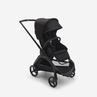 Bugaboo Dragonfly kinderwagen met wieg en stoel complete black + cupholder + seatliner showroommodel